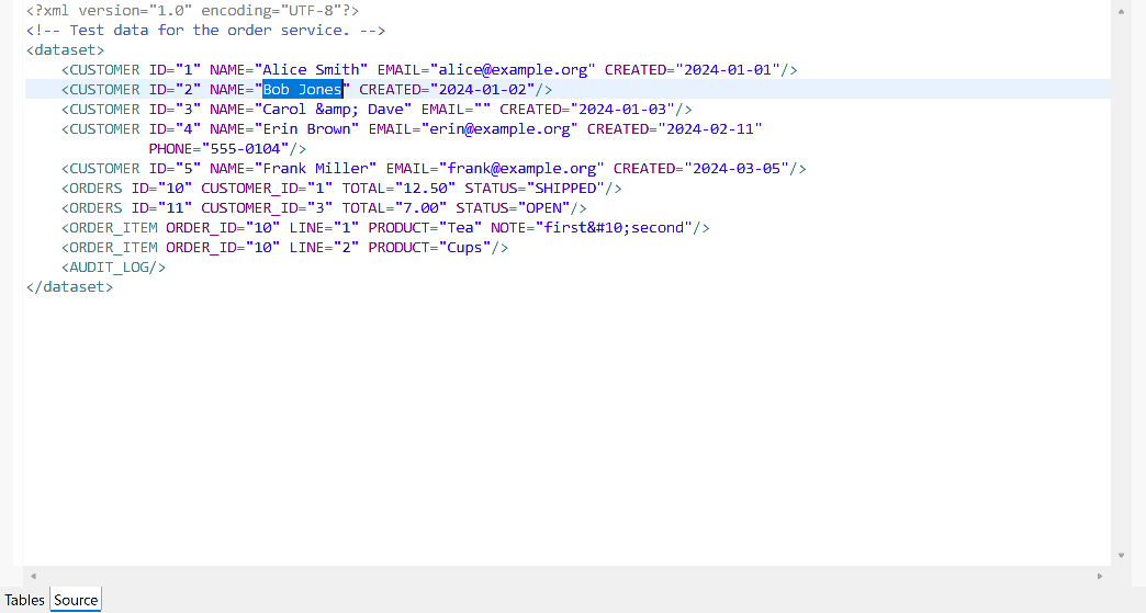 The Source page